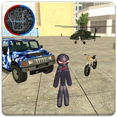 Stickman Rope Hero Vegas icon