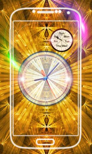 Gold Clock Live Wallpaper screenshot 6