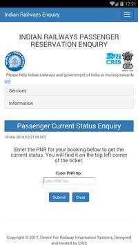 IRCTC PNR Status Check screenshot 1