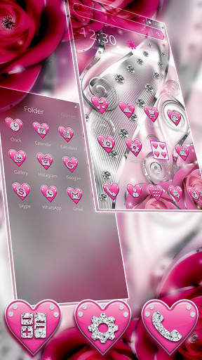Crimson Hearts Diamond Theme screenshot 2
