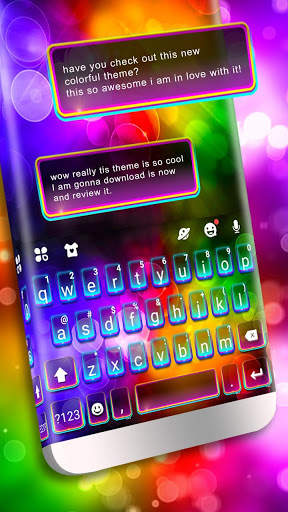 Color Light Flash Keyboard Theme screenshot 2