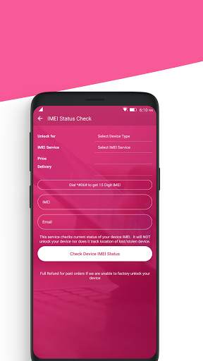 Free Unlock Network Code for LG SIM screenshot 5