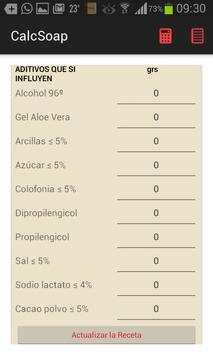 CalcSoap Lite -Jabón artesanal screenshot 3