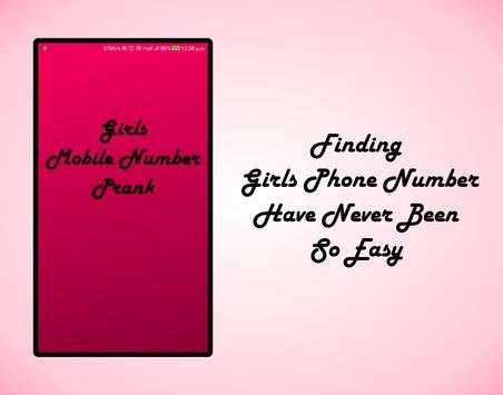 Girls Mobile Number | Girls Whatsapp Number Prank screenshot 1
