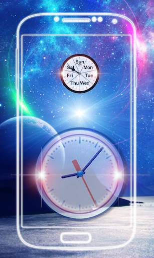 Night Clock Live Wallpaper screenshot 2