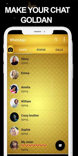 Golden Led SMS FMWhatsapp gold Messages screenshot 3