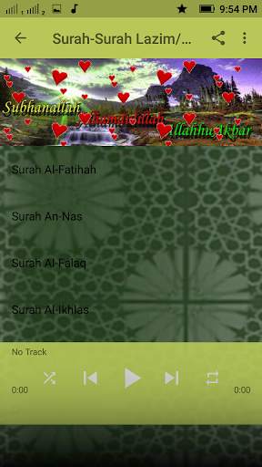 Surah-Surah Lazim/Hafazan screenshot 6
