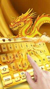 Golden dragon keyboard themes screenshot 3