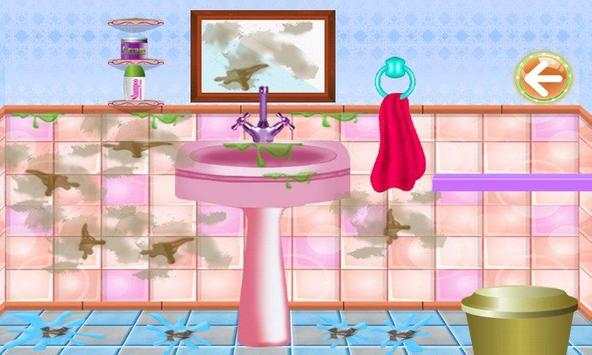 Barbie Bathroom Cleaner Girl Games screenshot 1