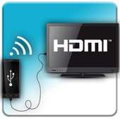 HDMI connector To TV (mhl/usb/wifi) logo