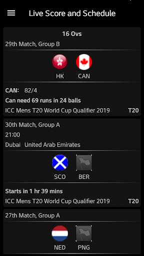 Live Score and Schedule screenshot 2