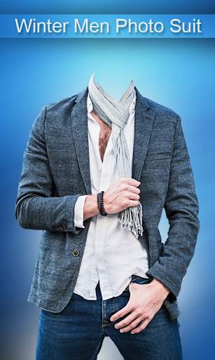 Winter Men Photo Suit screenshot 3