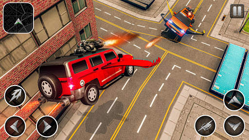 Flying Car Robot Games 3D screenshot 2