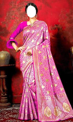 Pattu Saree Photo Montage screenshot 1