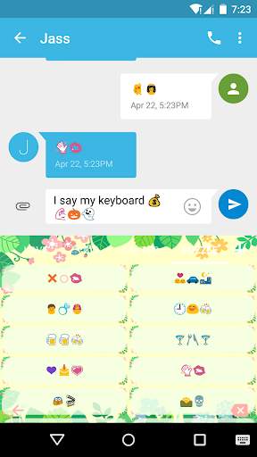 Spring Garden Emoji Keyboard screenshot 4