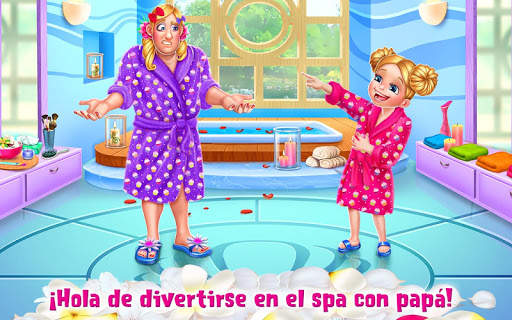 Un día en el spa con papá – Aventura para niñas screenshot 5