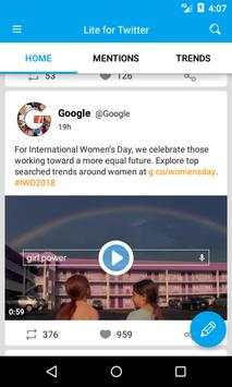 Lite for Twitter screenshot 1