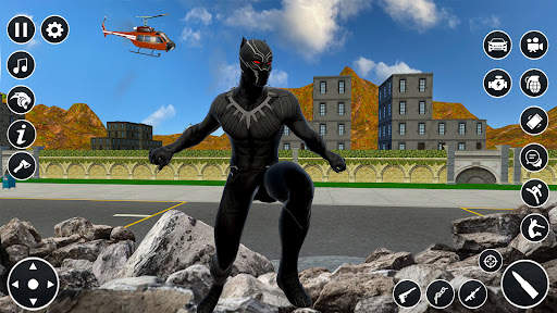 Black 3D Panther Fighting Game screenshot 4