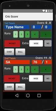 Cricket Scorer screenshot 3