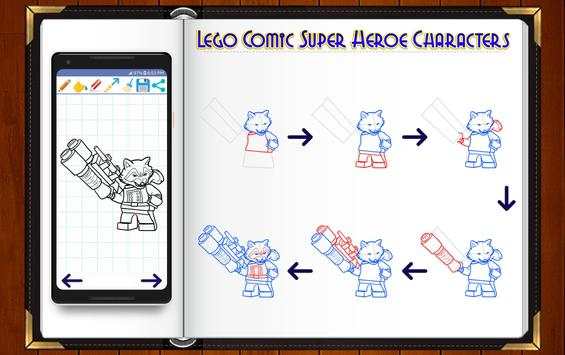 Learn How to Draw Lego Comic Super Heroes screenshot 7