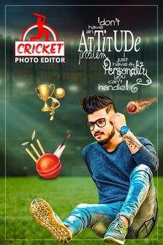 Cricket Photo Editor 2019 screenshot 1