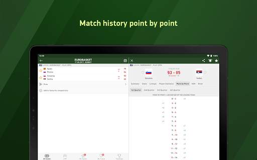 Basketball 24 - live scores screenshot 9