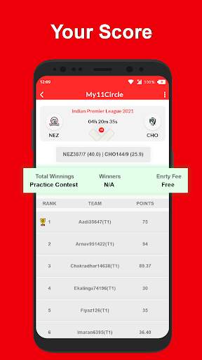 11app - Teams for Dream11, My11circle & Myteam11 screenshot 4