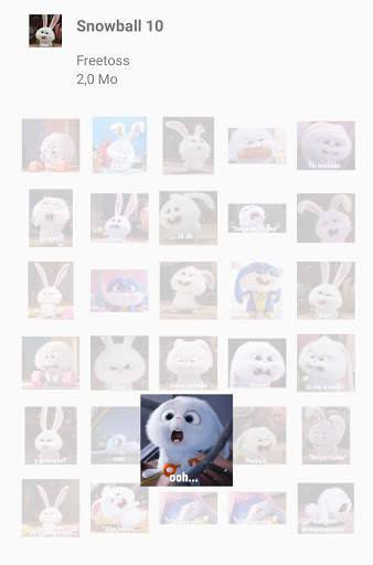 Snowball Animated Stickers for WhatsApp screenshot 2