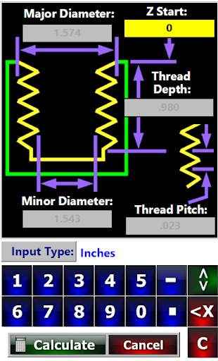 CNC Thread Milling Cutting Programming Machine screenshot 2