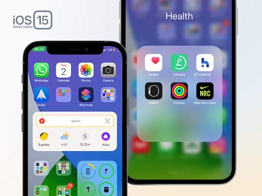 Launcher iOS 15 For Android screenshot 1