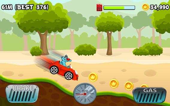 Oggy Hill Car Racing screenshot 2