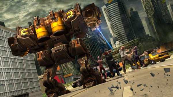 Zombie Robot War : City Rescue from Zombies screenshot 1