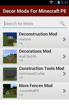 Decor Mods For Minecraft PE screenshot 2