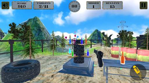 3d Bottle Shooting Gun Game screenshot 2