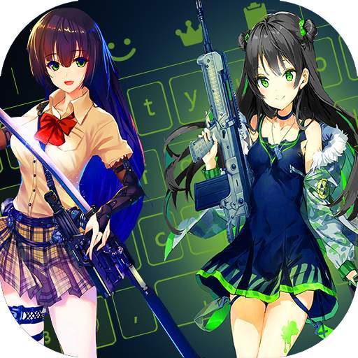 anime girl keyboard theme 1.1
