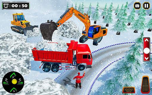 Snow Road Crane Simulator 3D screenshot 7