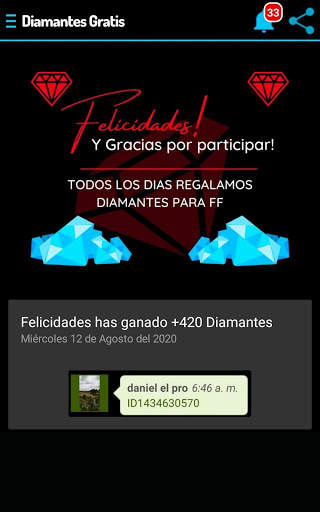 Diamantes Gratis para FF screenshot 3