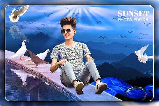 Sunset photo frame screenshot 3