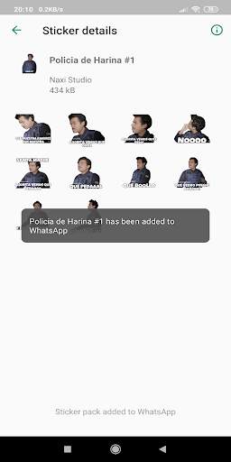 Stickers Policia de Harina Para WhatsApp screenshot 2