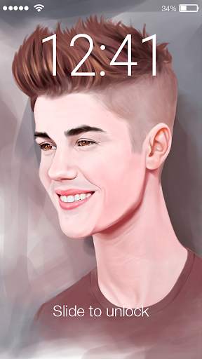 Justin Bieber Singer Girly Screen Lock Wallpapers screenshot 2