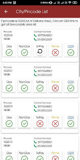 Trackon Couriers screenshot 6