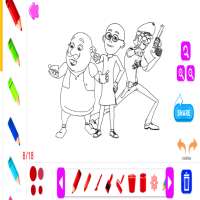 Motu Drawing or Coloring Game-Patlu Sketching Game icon