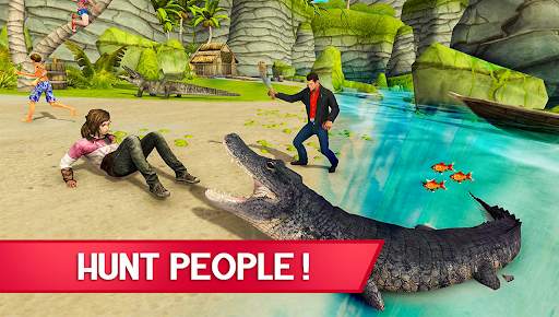 Hungry Crocodile 2 Shark Games screenshot 1