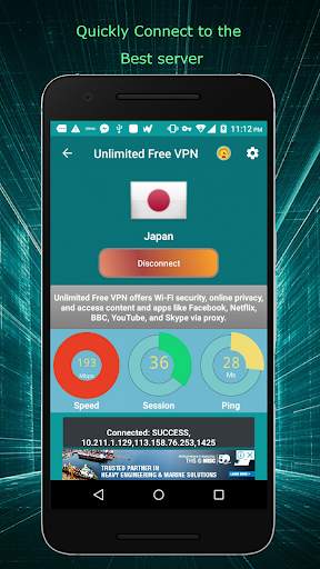 Unlimited Free VPN - Turbo Pro Secure VPN Browsing screenshot 3
