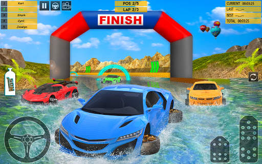 carreras de carros de agua 3d screenshot 2