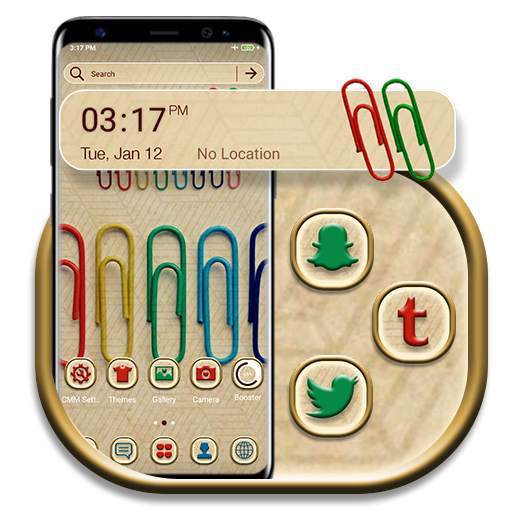Binder Clips Launcher Theme 1.0