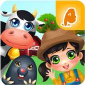 Farm Animals & Vegetables Fun Game for Kids logo