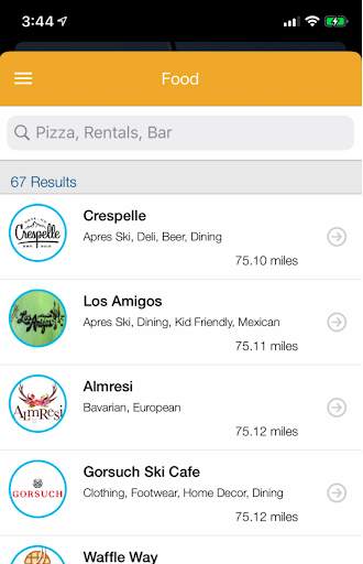 Vail App screenshot 2