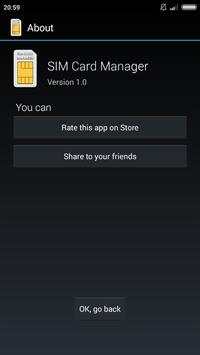 SIM CARD Manager screenshot 1