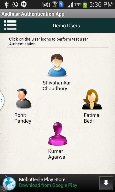 Aadhaar Authentication and BFD screenshot 6
